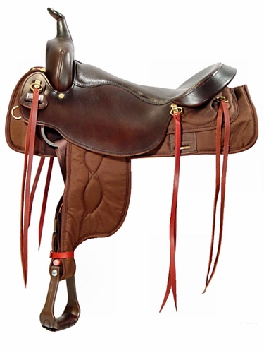 16" 17.5" Big Horn Draft Synthetic Saddle 296