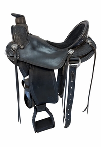 SOLD 2026/08/27j  17.5 Inch Used Allegany Arabian Trail Saddle Wide Tree