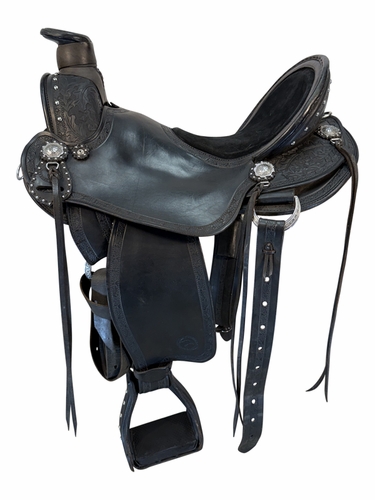 SOLD 2026/08/27j  17.5 Inch Used Allegany Arabian Trail Saddle Wide Tree