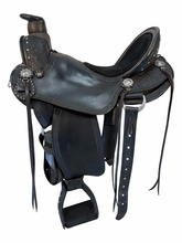 SOLD 2026/08/27j  17.5 Inch Used Allegany Arabian Trail Saddle Wide Tree