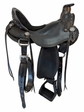 SOLD 2026/08/27j  17.5 Inch Used Allegany Arabian Trail Saddle Wide Tree