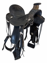 17.5Inch Used Allegany Mountain Trail Saddle Extra Wide Tree