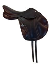 17.5Inch Used Bates Jumping Saddle Medium Tree Monoflap Advanta