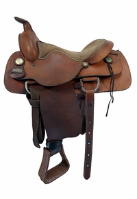17.5Inch Used Big Horn Trail Saddle Wide Tree 11