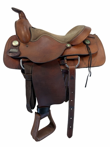 SOLD 2026/09/25 17.5Inch Used Big Horn Trail Saddle Wide Tree 11
