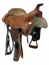 SOLD 2026/09/25 17.5Inch Used Big Horn Trail Saddle Wide Tree 11