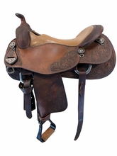 17.5Inch Used Bob's Custom Reining Saddle Medium Tree