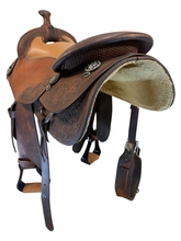 17.5Inch Used Bob's Custom Reining Saddle Medium Tree