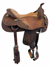 17.5Inch Used Bob's Custom Reining Saddle Medium Tree