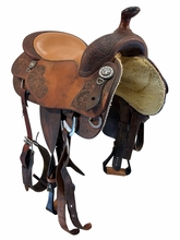 17.5Inch Used Bob's Custom Reining Saddle Medium Tree