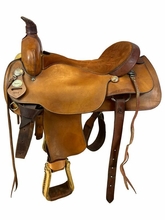 17.5Inch Used Crates Roping Saddle 2314