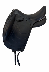 17.5Inch Used Devoucoux Dressage Saddle Medium Tree Mikala Harmonie