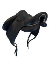 17.5Inch Used Devoucoux Dressage Saddle Medium Tree Mikala Harmonie