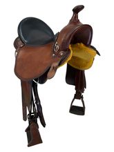 17.5Inch Used Double Creek Henry Miller Trail Saddle Wide Tree 106