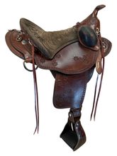 17.5Inch Used Henry Miller Double Creek Trail Saddle Wide Tree