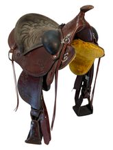17.5Inch Used Henry Miller Double Creek Trail Saddle Wide Tree