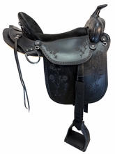 17.5Inch Used Henry Miller Trail Saddle Mediium Tree 102