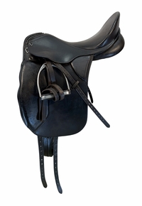 17.5Inch Used Keiffer Dressge Saddle Medium Tree