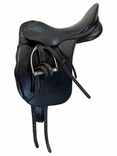 17.5Inch Used Keiffer Dressge Saddle Medium Tree