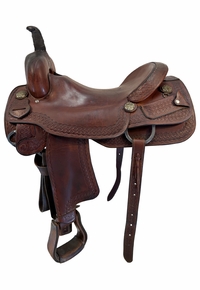 17.5Inch Used Koen Cutting Saddle Medium Tree