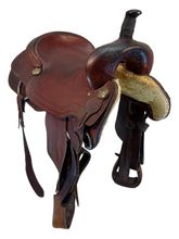 17.5Inch Used Koen Cutting Saddle Medium Tree