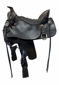 17.5Inch Used Tucker Big Bend Trail Saddle Wide Tree T93