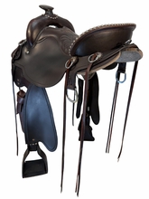 SOLD 09/23/2026ct 17.5Inch Used Tucker Cheyenne Frontier Trail Saddle Wide Tree T67