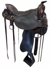 SOLD 09/23/2026ct 17.5Inch Used Tucker Cheyenne Frontier Trail Saddle Wide Tree T67