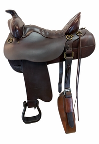 17.5Inch Used Tucker High Plains Trail Saddle Medium Tree 260