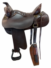 SOLD 2026/07/11 17.5Inch Used Tucker High Plains Trail Saddle Medium Tree 260