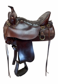 17.5Inch Used Tucker High Plains Trail Saddle Wide Tree