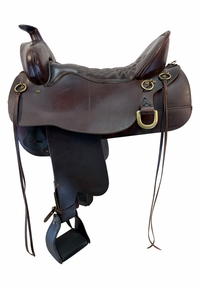 17.5Inch Used Tucker High Plains Trail Saddle Wide Tree 260