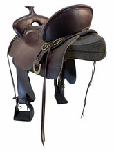 17.5Inch Used Tucker High Plains Trail Saddle Wide Tree 260