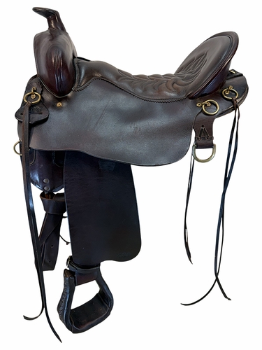 17.5Inch Used Tucker High Plains Trail Saddle Wide Tree 260