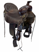 17.5Inch Used Tucker High Plains Trail Saddle Wide Tree 260