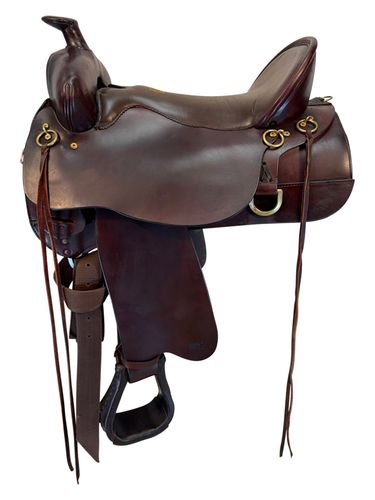17.5Inch Used Tucker High Plains Trail Saddle Wide Tree 262