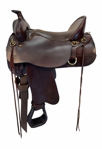 17.5Inch Used Tucker High Plains Trail Saddle Wide Tree 262