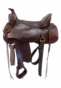 17.5Inch Used Tucker High Plains Trail Saddle Wide Tree 262