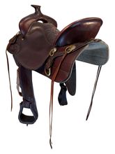 SOLD 2026/04/09 17.5Inch Used Tucker High Plains Trail Saddle Wide Tree T60