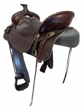 17.5Inch Used Tucker High Plains Trail Saddle Wide Tree  T60