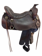 17.5Inch Used Tucker High Plains Trail Saddle Wide Tree  T60