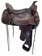 17.5Inch Used Tucker High Plains Trail Saddle Wide Tree T60