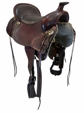 17.5Inch Used Tucker High Plains Trail Saddle Wide Tree T60