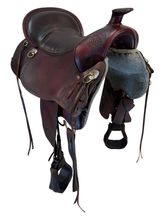 17.5Inch Used Tucker High Plains Trail Saddle Wide Tree T60