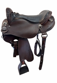 17.5Inch Used Tucker Horizon Outpost Endurance Saddle Wide Tree 179