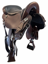 17.5Inch Used Tucker Horizon Outpost Endurance Saddle Wide Tree 179