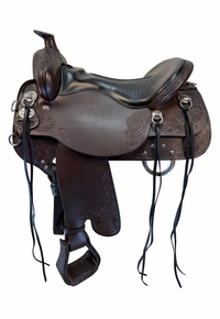 17.5Inch Used Tucker Horizon Wanderer Trail Saddle Wide Tree 295