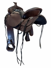 17.5Inch Used Tucker Horizon Wanderer Trail Saddle Wide Tree 295
