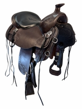 17.5Inch Used Tucker Horizon Wanderer Trail Saddle Wide Tree 295