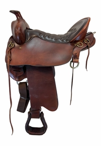 17.5Inch Used Tucker Mule Trail Saddle Medium Tree 259